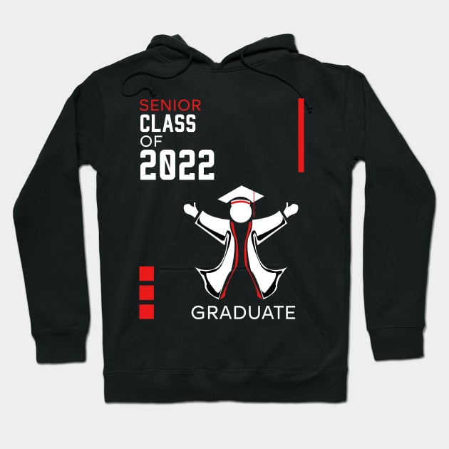 Proud graduation class of 2022 red Hoodie by HCreatives